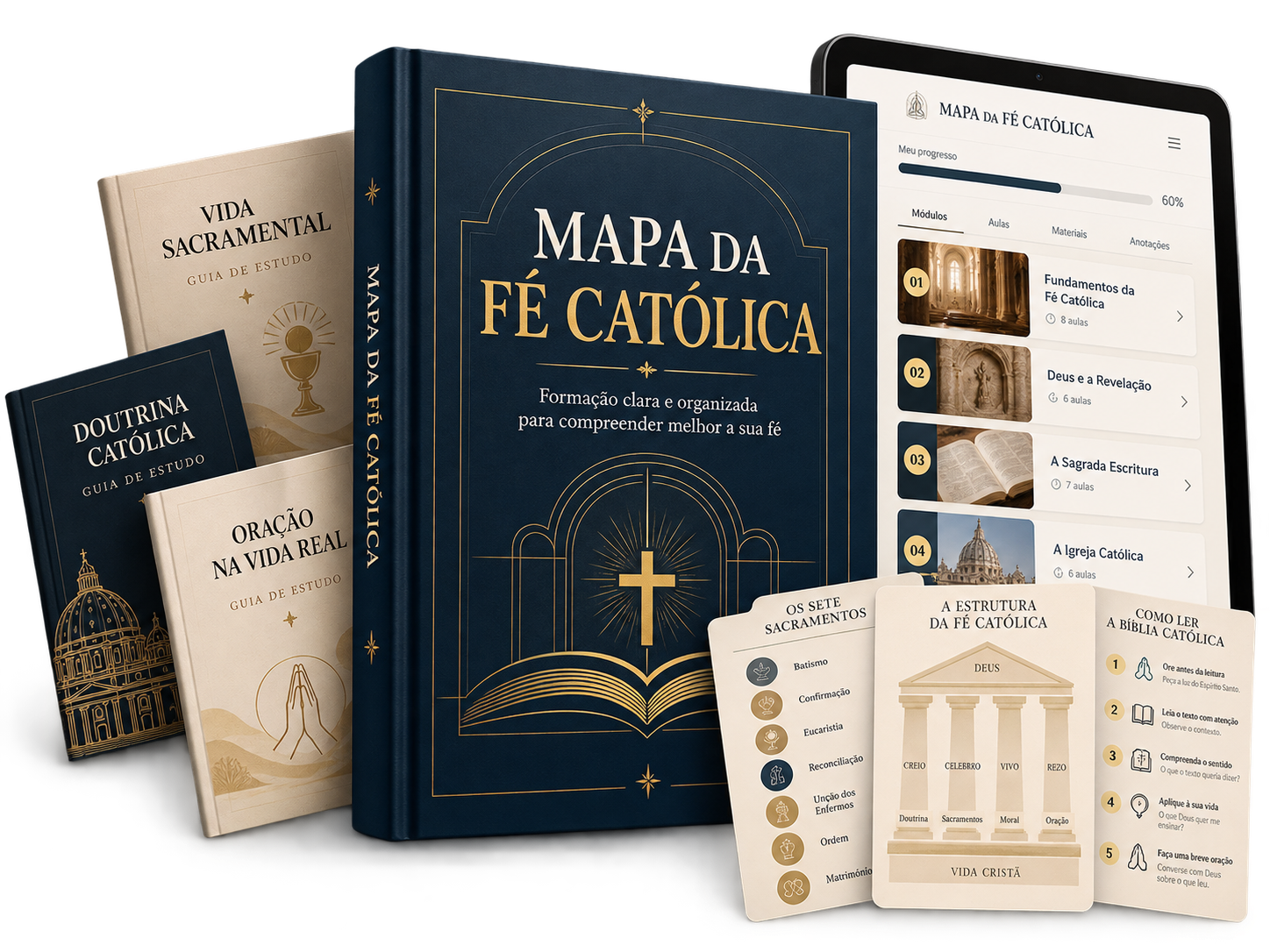 Mapa da Fé Católica apresentado em livro, guias, fichas e plataforma digital