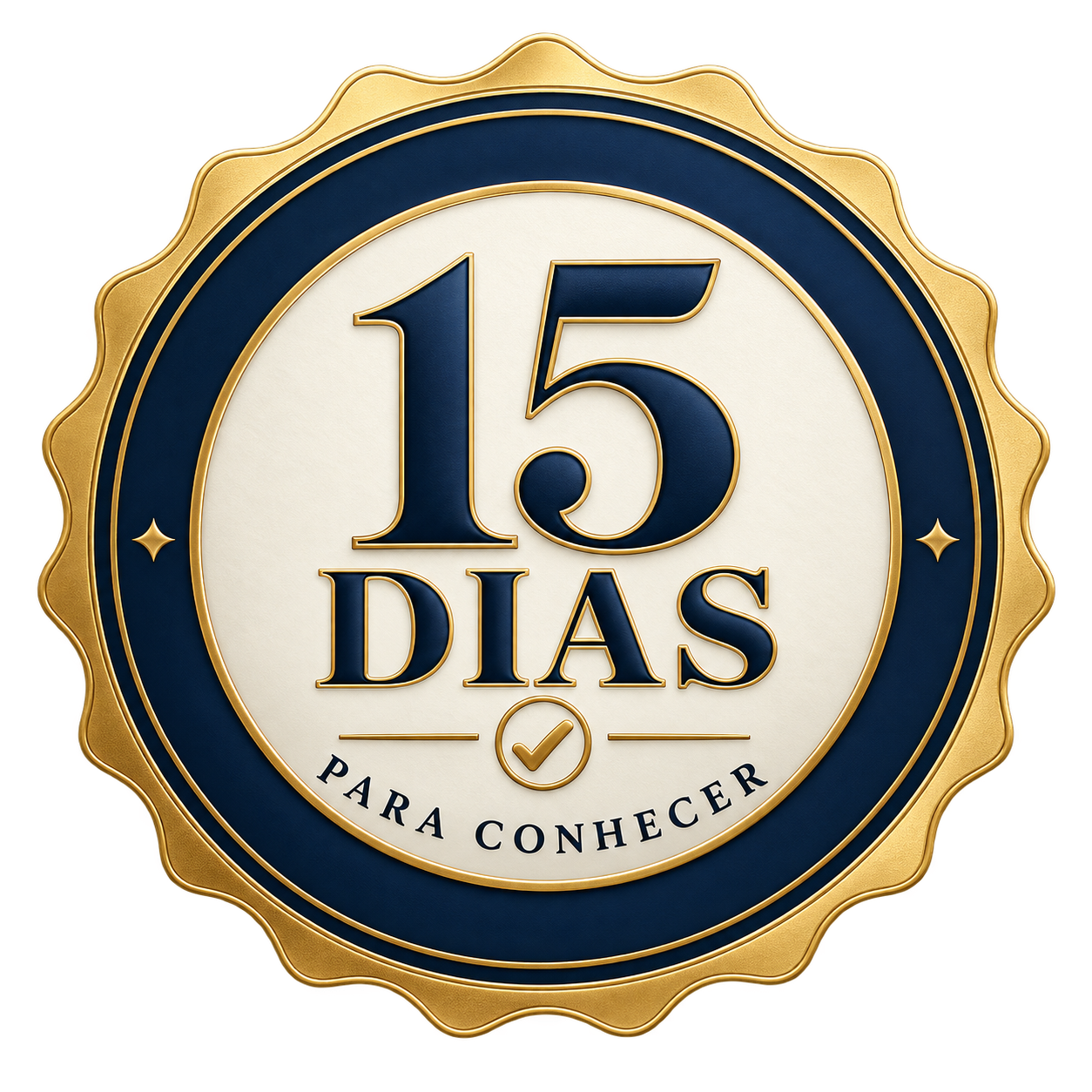Selo de garantia de 15 dias